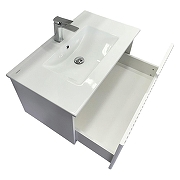 Тумба с раковиной Comforty Муром 80 00-00020158CF подвесная цвет Белый матовый-4
