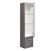 Шкаф пенал Comforty Бросно 40 00-00020779 подвесной цвет Оружейная сталь-1