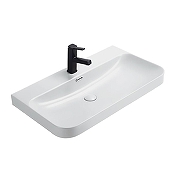 Тумба с раковиной Comforty Мадрид 80 00-00021782 подвесная цвет Серый шелк-5