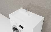 Раковина Stella Polar Солярис 80 L SP-00001892 на стиральную машину цвет Белый-7