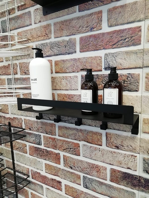 Металлическая полка Sanflor ProfFero П22601 с крючками 