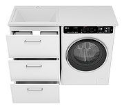Тумба под раковину Brevita Фрэйм 120 Fra-070155-013Я цвет Белый-2