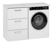 Тумба под раковину Brevita Фрэйм 120 Fra-070155-013Я цвет Белый-3