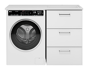 Тумба под раковину Brevita Фрэйм 120 Fra-070155-013Я цвет Белый-5