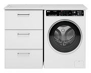 Тумба с раковиной Brevita Фрэйм 120 L УТ000026846 цвет Белый-1