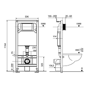 Инсталляция Tece Spring S401104 для унитаза с клавишей смыва цвет Черный матовый-5