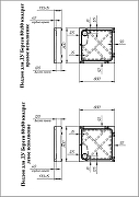 Акриловый поддон для душа Radomir Берген SQ 80х80 1-11-2-0-0-346 цвет Белый слив Хром-3
