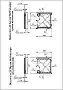 Акриловый поддон для душа Radomir Берген SQ 90х90 1-11-2-0-0-347 цвет Белый слив Хром-3