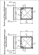Акриловый поддон для душа Radomir Берген SQ 100x100 1-11-2-0-0-348 цвет Белый слив Хром-3