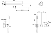 Душевая система Vincea Альто (Alto) VSFW-6AL1GM цвет Вороненая сталь-5