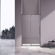 Душевая дверь Vincea Слим-Н (Slim-N) 110 VDP-4SN110CLGM профиль Вороненая сталь стекло прозрачное