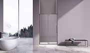 Душевая дверь Vincea Слим-Н (Slim-N) 110 VDP-4SN110CLGM профиль Вороненая сталь стекло прозрачное-1