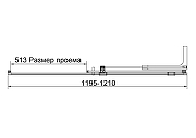 Душевая дверь Vincea Волк-Ин (Walk-In) 120 R VDS-4WSL120CLGM-R профиль Вороненая сталь стекло прозрачное-5