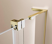 Душевая дверь Vincea Волк-Ин (Walk-In) 120 R VDS-4WSL120CLG-R профиль Брашированное золото стекло прозрачное-2