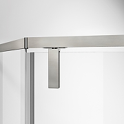 Душевой уголок Vincea Слим-Н (Slim-N) 100х100 VSP-4SN100CLBN профиль Брашированный никель стекло прозрачное-2