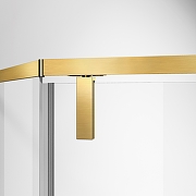 Душевой уголок Vincea Слим-Н (Slim-N) 100х100 VSP-4SN100CLG профиль Брашированное золото стекло прозрачное-2