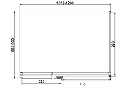 Душевой уголок Vincea Экстенза (Extenza) 120х90 VSR-4EX111290CLGM профиль Вороненая сталь стекло прозрачное-3