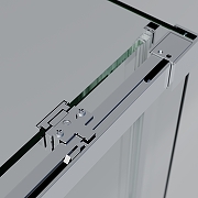 Душевой уголок Vincea Софт 2 (Soft 2) 110х90 VSR-3SO29011CLG профиль Брашированное золото стекло прозрачное-5