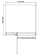Душевой уголок Vincea Экстенза (Extenza) 100х100 VSR-4EX901010CLBN профиль Брашированный никель стекло прозрачное-4