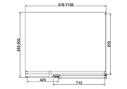 Душевой уголок Vincea Экстенза (Extenza) 110х90 VSR-4EX101190CL профиль Хром стекло прозрачное-3