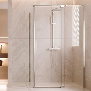 Душевой уголок Vincea Экстенза (Extenza) 120х100 VSR-4EX111210CL профиль Хром стекло прозрачное
