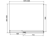 Душевой уголок Vincea Экстенза (Extenza) 120х100 VSR-4EX111210CL профиль Хром стекло прозрачное-3