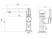 Смеситель для раковины Vincea ТГ (TG) VBF-5TG1CH цвет Хром-2