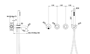 Смеситель для ванны Vincea Аура (Aura) VBTW-6AU1GM цвет Вороненая сталь-2