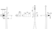 Смеситель для ванны Vincea Дайс (Dice) VBTW-6D1BN цвет Брашированный никель-3