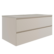 Тумба под раковину Vincea Люка Софт-Тач (Luka Soft-Touch) 100 VMC-2L100MBG подвесная цвет M.Beige Soft-touch-11