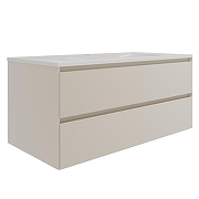 Тумба под раковину Vincea Люка Софт-Тач (Luka Soft-Touch) 100 VMC-2L100MBG подвесная цвет M.Beige Soft-touch-14