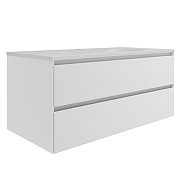 Тумба под раковину Vincea Люка Софт-Тач (Luka Soft-Touch) 100 VMC-2L100MW подвесная цвет M.White Soft-touch