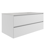 Тумба под раковину Vincea Люка Софт-Тач (Luka Soft-Touch) 100 VMC-2L100MW подвесная цвет M.White Soft-touch-12