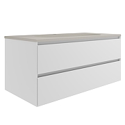 Тумба под раковину Vincea Люка Софт-Тач (Luka Soft-Touch) 100 VMC-2L100MW подвесная цвет M.White Soft-touch-14