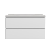 Тумба под раковину Vincea Люка Софт-Тач (Luka Soft-Touch) 80 VMC-2L800MW подвесная цвет M.White Soft-touch-10