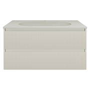 Тумба под раковину Vincea Велле (Welle) 100 VMC-2WL100MBG подвесная цвет M.Beige Soft-touch-17