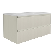 Тумба под раковину Vincea Велле (Welle) 100 VMC-2WL100MBG подвесная цвет M.Beige Soft-touch-19
