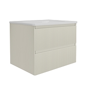 Тумба под раковину Vincea Велле (Welle) 60 VMC-2WL600MBG подвесная цвет M.Beige Soft-touch
