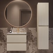 Тумба под раковину Vincea Велле (Welle) 60 VMC-2WL600MBG подвесная цвет M.Beige Soft-touch-5