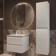 Тумба под раковину Vincea Велле (Welle) 60 VMC-2WL600MW подвесная цвет M.White Soft-touch-4