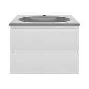 Тумба под раковину Vincea Велле (Welle) 60 VMC-2WL600MW подвесная цвет M.White Soft-touch-18
