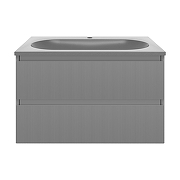 Тумба под раковину Vincea Велле (Welle) 80 VMC-2WL800MG подвесная цвет M.Grey Soft-touch-17