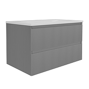 Тумба под раковину Vincea Велле (Welle) 80 VMC-2WL800MG подвесная цвет M.Grey Soft-touch-21