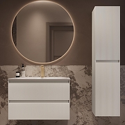 Тумба под раковину Vincea Велле (Welle) 80 VMC-2WL800MW подвесная цвет M.White Soft-touch-1