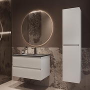 Тумба под раковину Vincea Велле (Welle) 80 VMC-2WL800MW подвесная цвет M.White Soft-touch-11