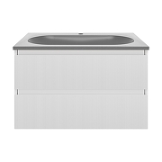 Тумба под раковину Vincea Велле (Welle) 80 VMC-2WL800MW подвесная цвет M.White Soft-touch-18