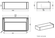 Тумба Vincea Каприз (Caprise) 100 VMC-4CA100MLG подвесная цвет Светло-серый матовый-7