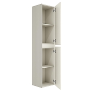 Шкаф пенал Vincea Велле (Welle) 35 VSC-2WL150MBG подвесной цвет M.Beige Soft-touch-2