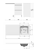 Тумба с раковиной Agger Клин 110 R CLE1100ANWH-SR цвет Белый глянцевый-4