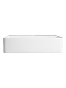 Тумба с раковиной Orange Отто 100 Ot-100TuMDF+B04-500W подвесная цвет Белый глянцевый-5